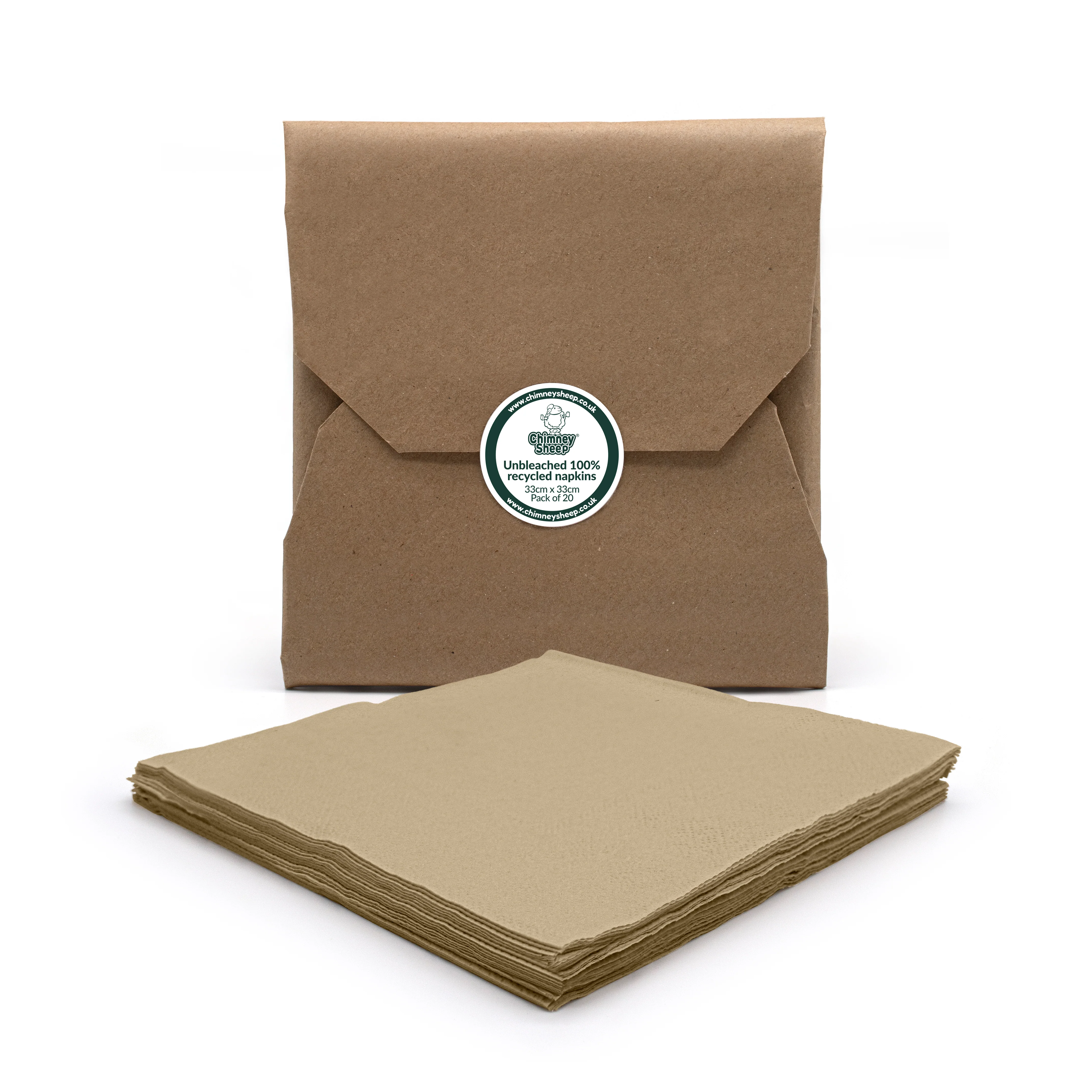Recycled Paper Napkins Pack of 20 - Image 6